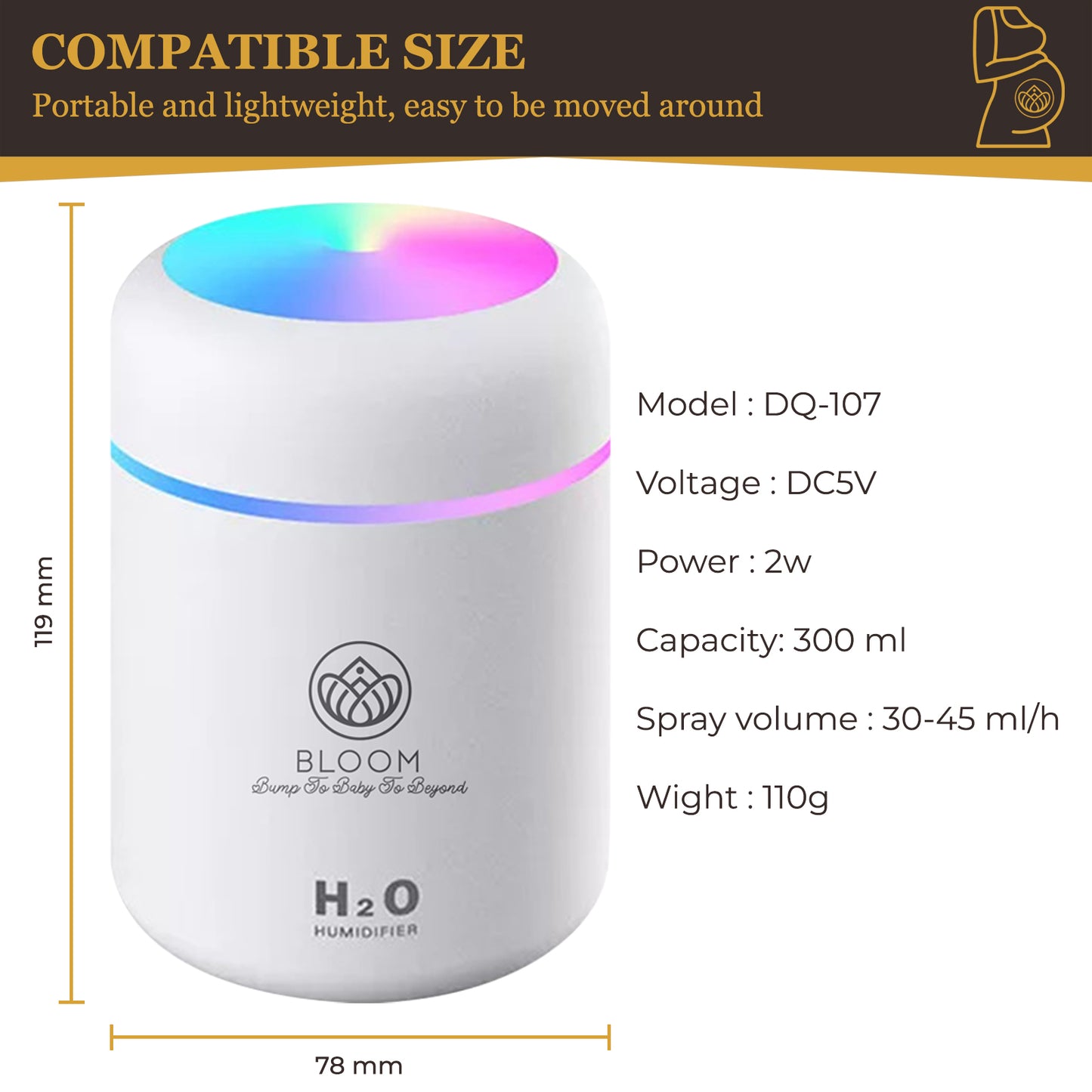 Humidifiers for Bedroom Cool Mist Humidifier for bedroom