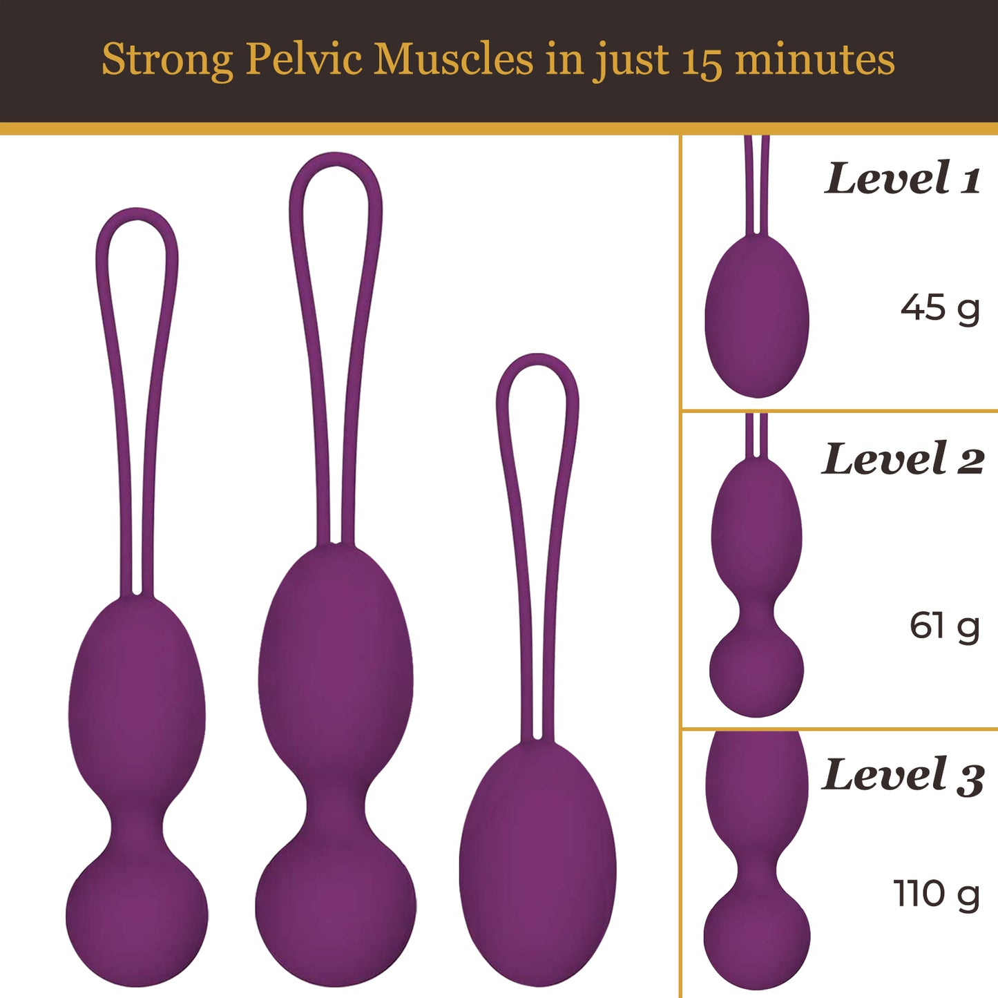 Women's Pneumatic Pelvic Muscle Vaginal Kegel Exerciser Strengthening Training