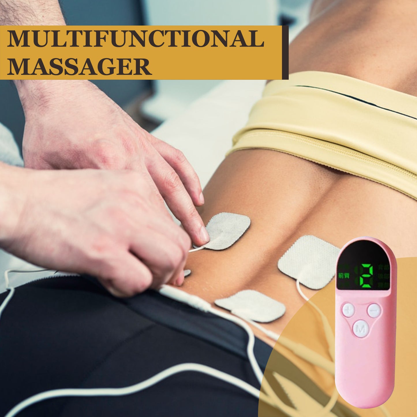 Muscle Strength Stimulators for Pain Relief Therapy, Rechargeable Dual Channel